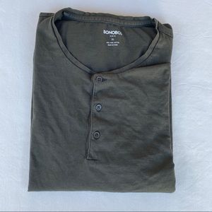 Bonobos Superfine Long Sleeve Henley Pine Slim XL